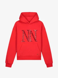 Hoodie met glitter logo