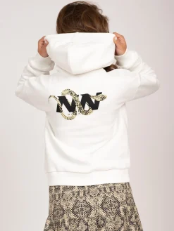 Hoodie met grafische slangenprint
