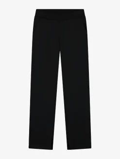 Joggingbroek met rechte pijpen en split