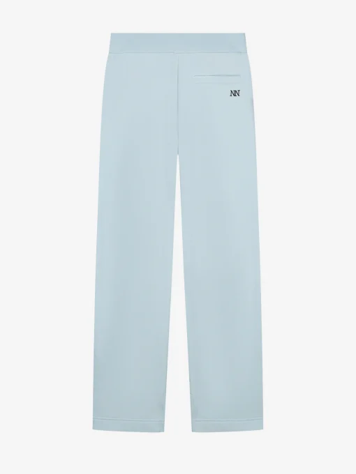 Joggingbroek met rechte pijpen en split