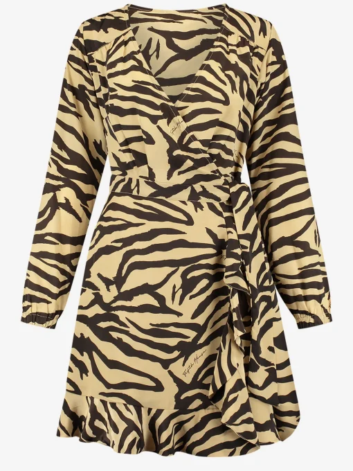 Jurk met leopard print