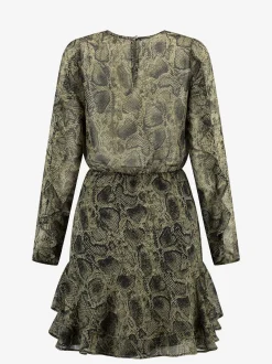 Jurk met slangen print