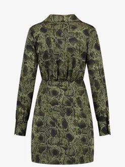 Jurk met slangen print