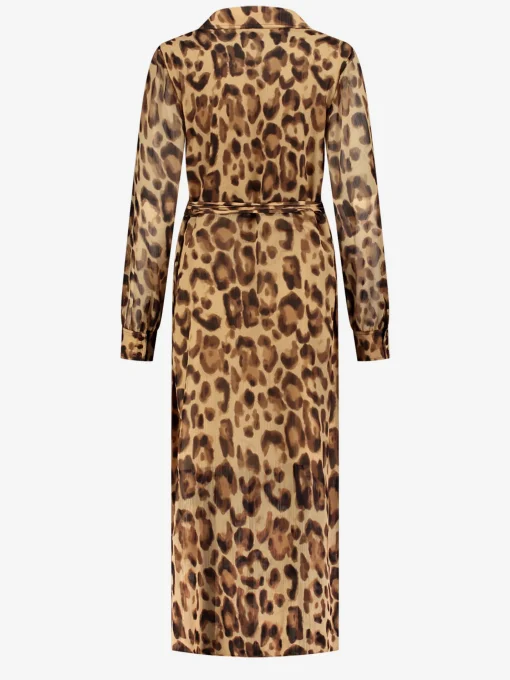 Lange jurk met dieren print