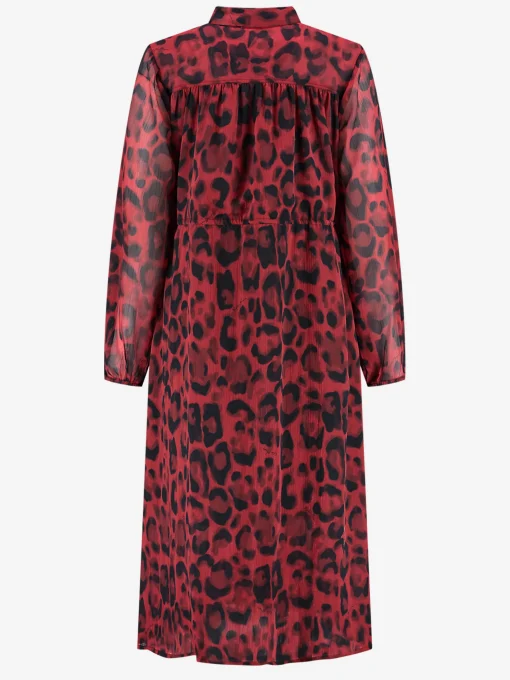 Lange jurk met luipaardprint