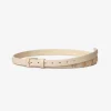 Leren riem met FH-logo studs