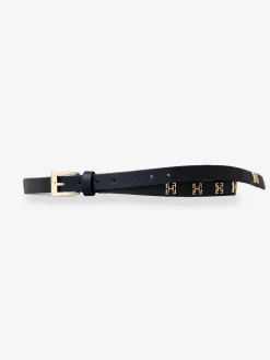 Leren riem met FH-logo studs