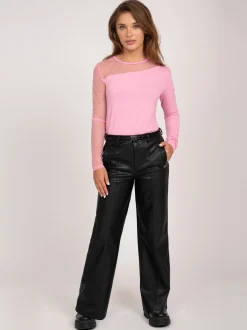 Leren-look broek