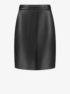 Leren-look rok