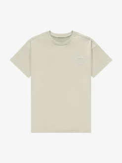 Losvallend T-shirt met geborduurde tekst