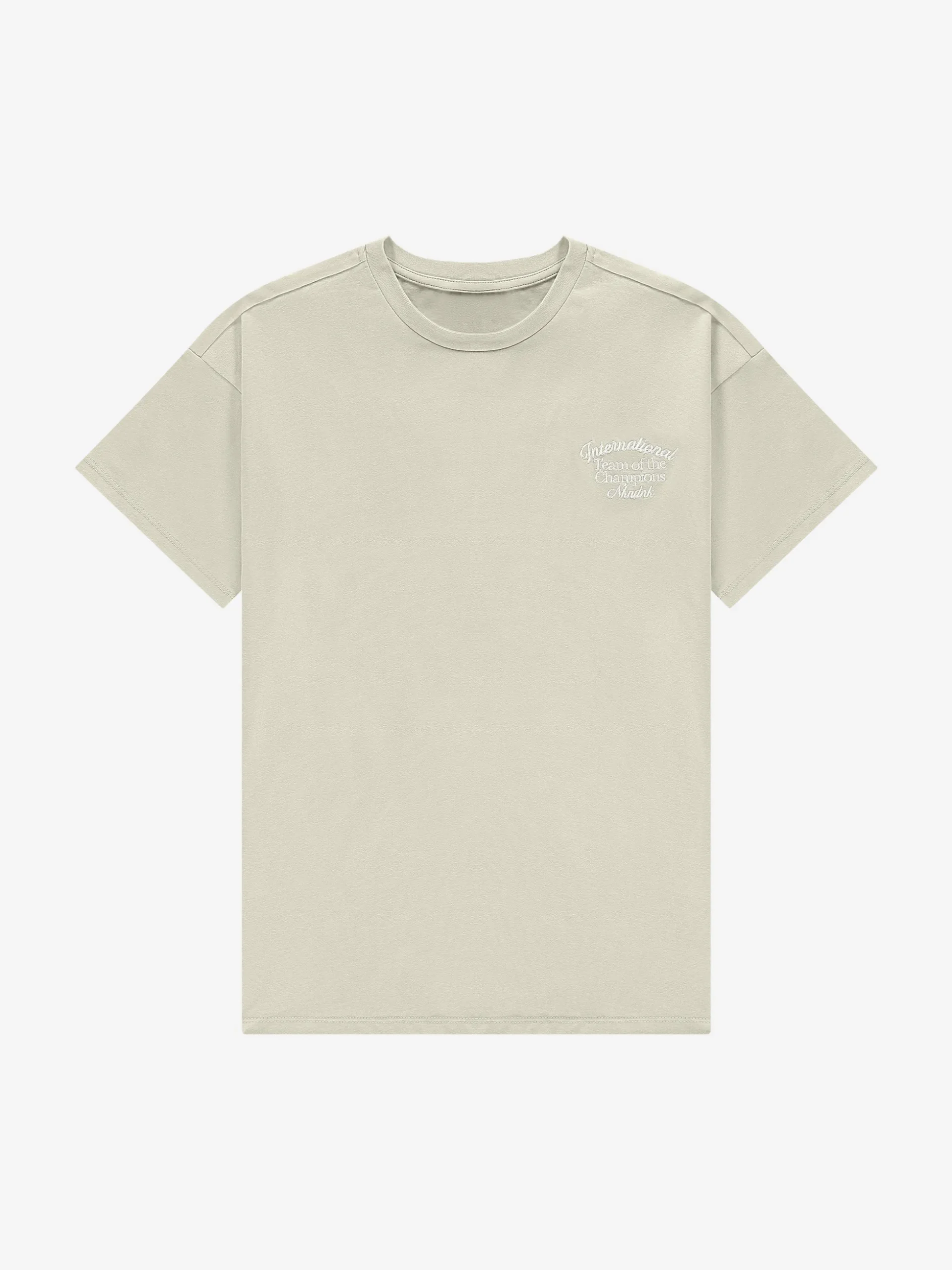 Losvallend T-shirt met geborduurde tekst