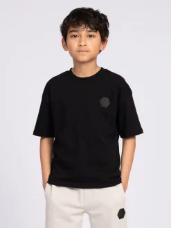 Losvallend T-shirt met N&N logo patch