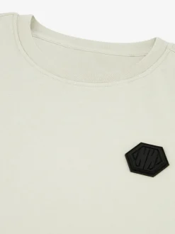 Losvallend T-shirt met N&N logo patch