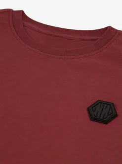 Losvallend T-shirt met N&N logo patch