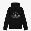 Losvallende hoodie met grafische print