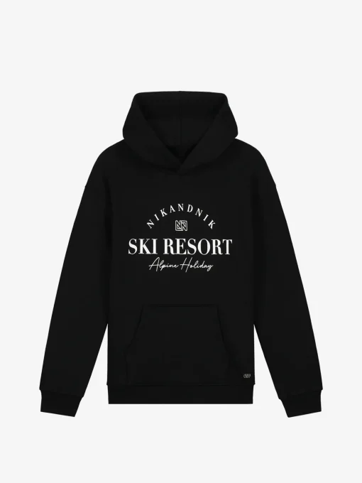 Losvallende hoodie met grafische print