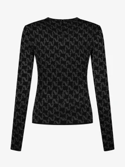 Lurex Monogram top with N slide