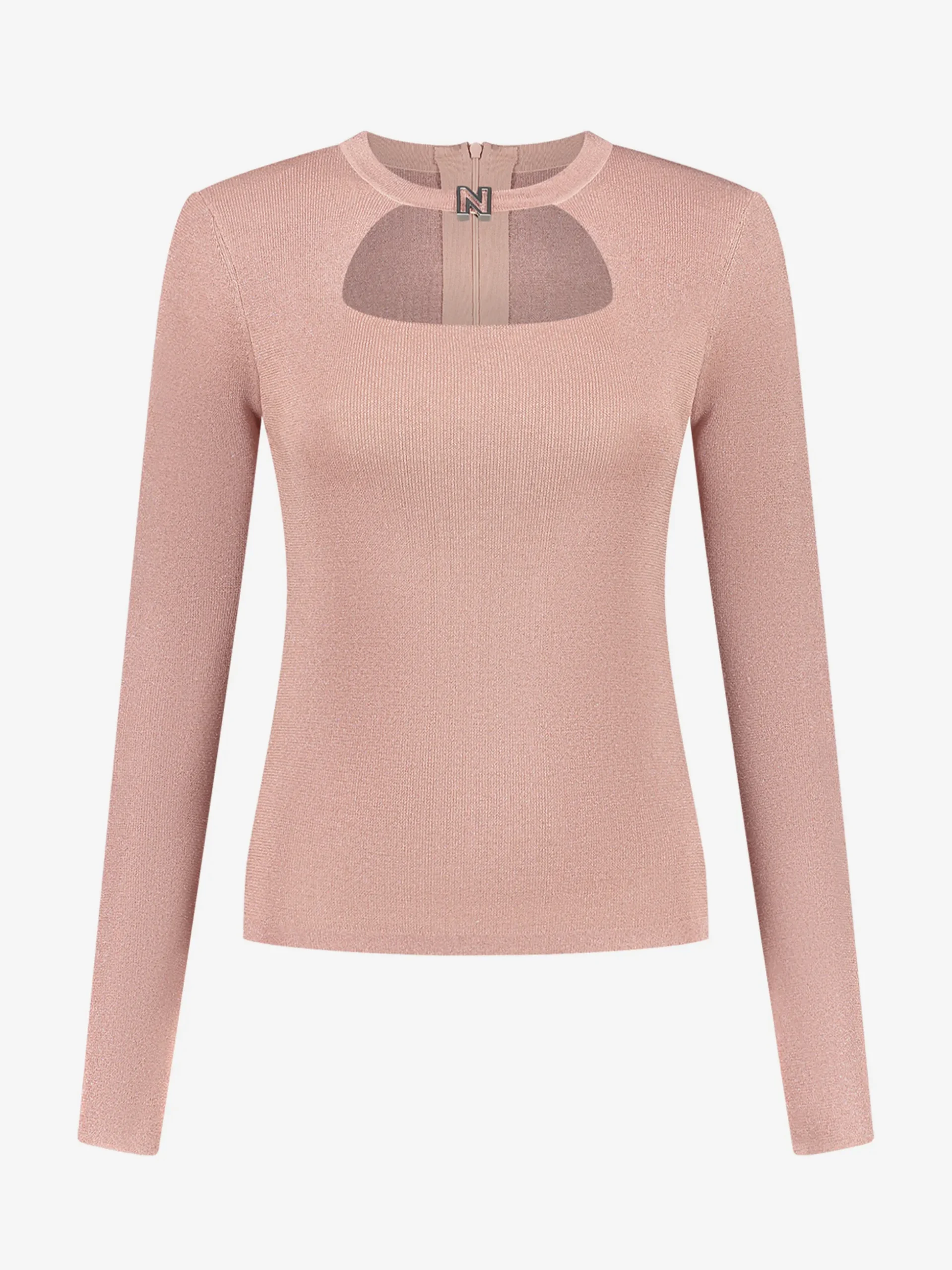 Lurex top with N slide