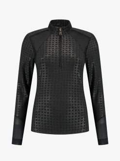 Mesh top met N patroon