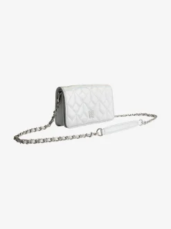 Metallic schoudertas met ketting