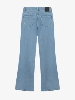 Mid rise flared jeans