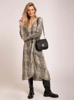 Midi Jurk met slangenprint