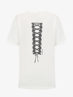 Oversized T-shirt met lace print