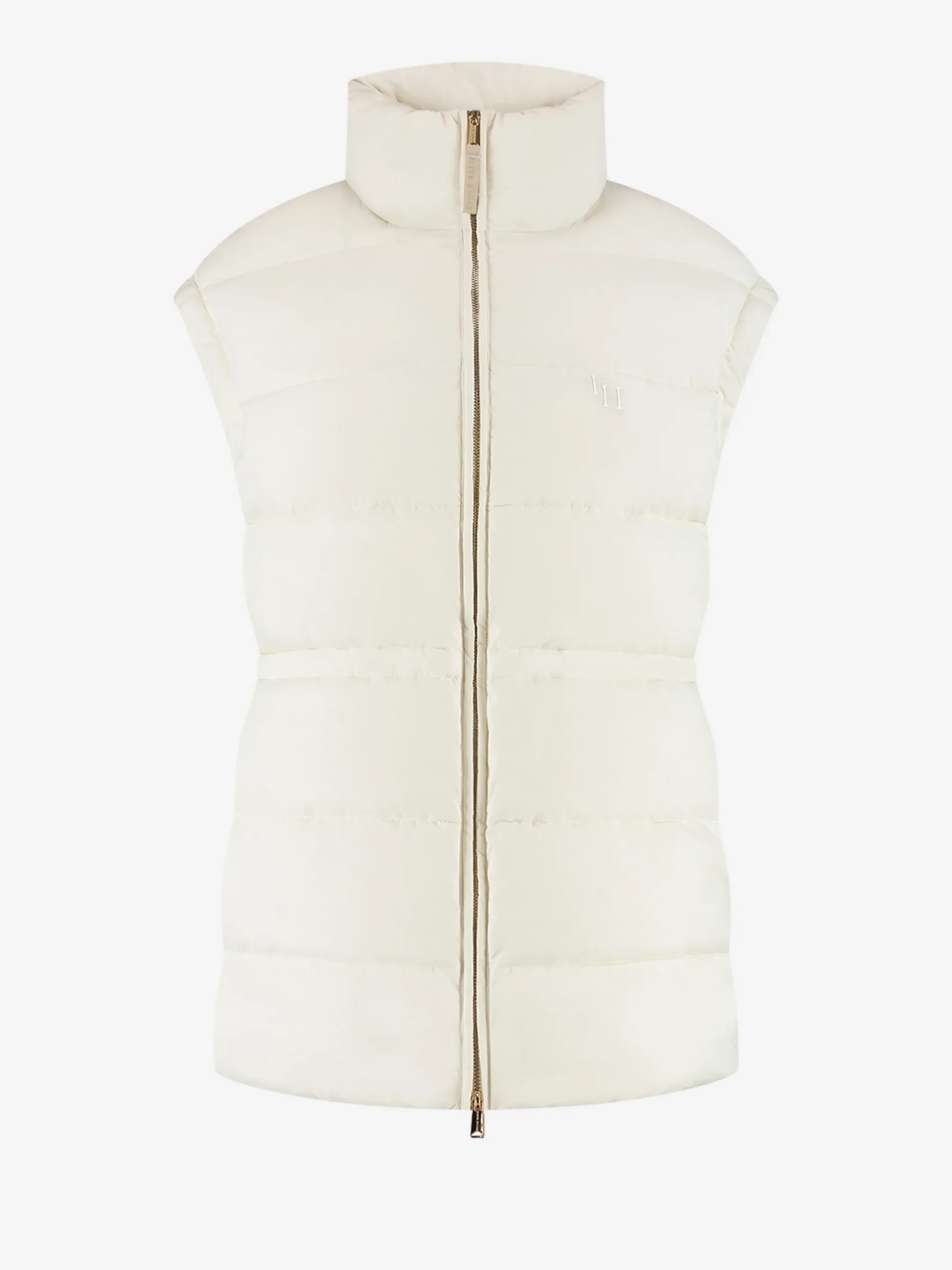 Puffer jas met capuchon en getailleerde taille