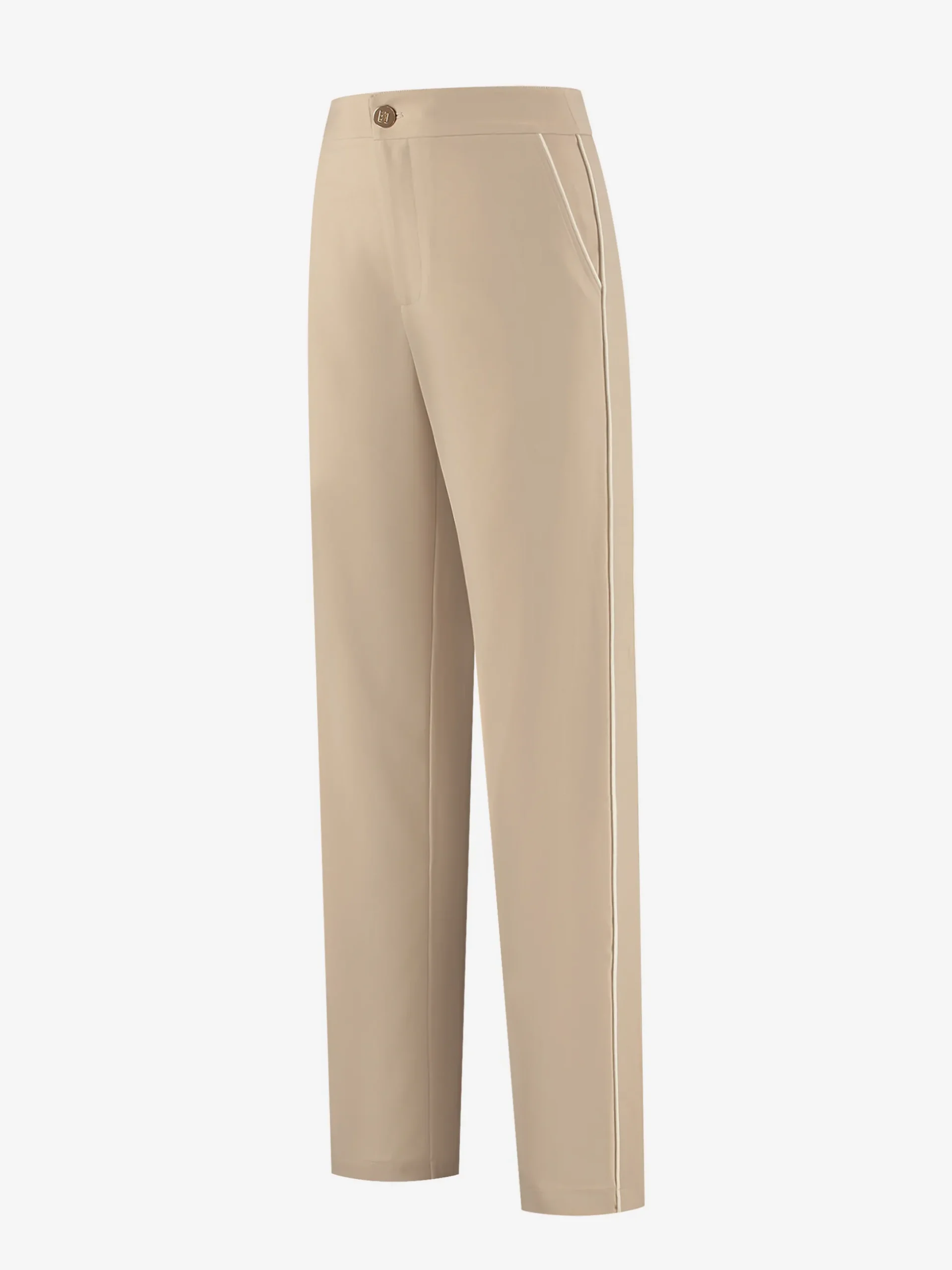 Rechtvallende broek met mid waist