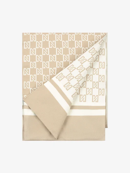 Reversible sjaal met N-logo patroon