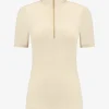 Ribbed top met rits