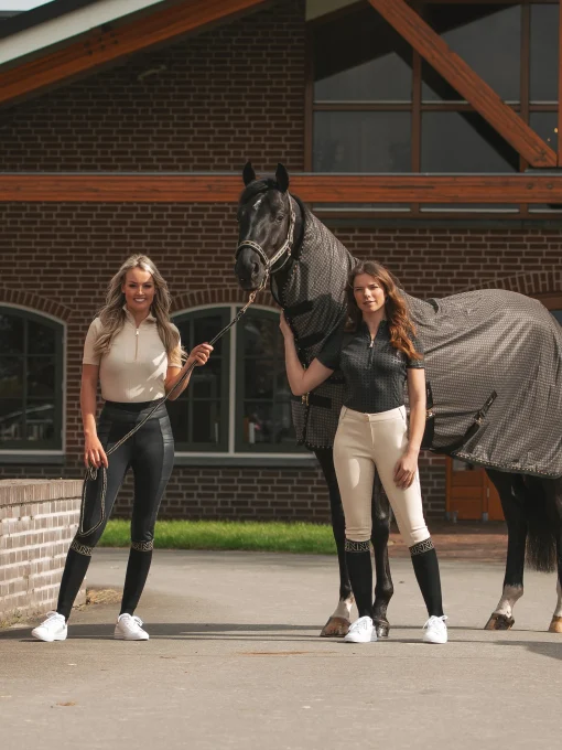 Ribbed top met rits