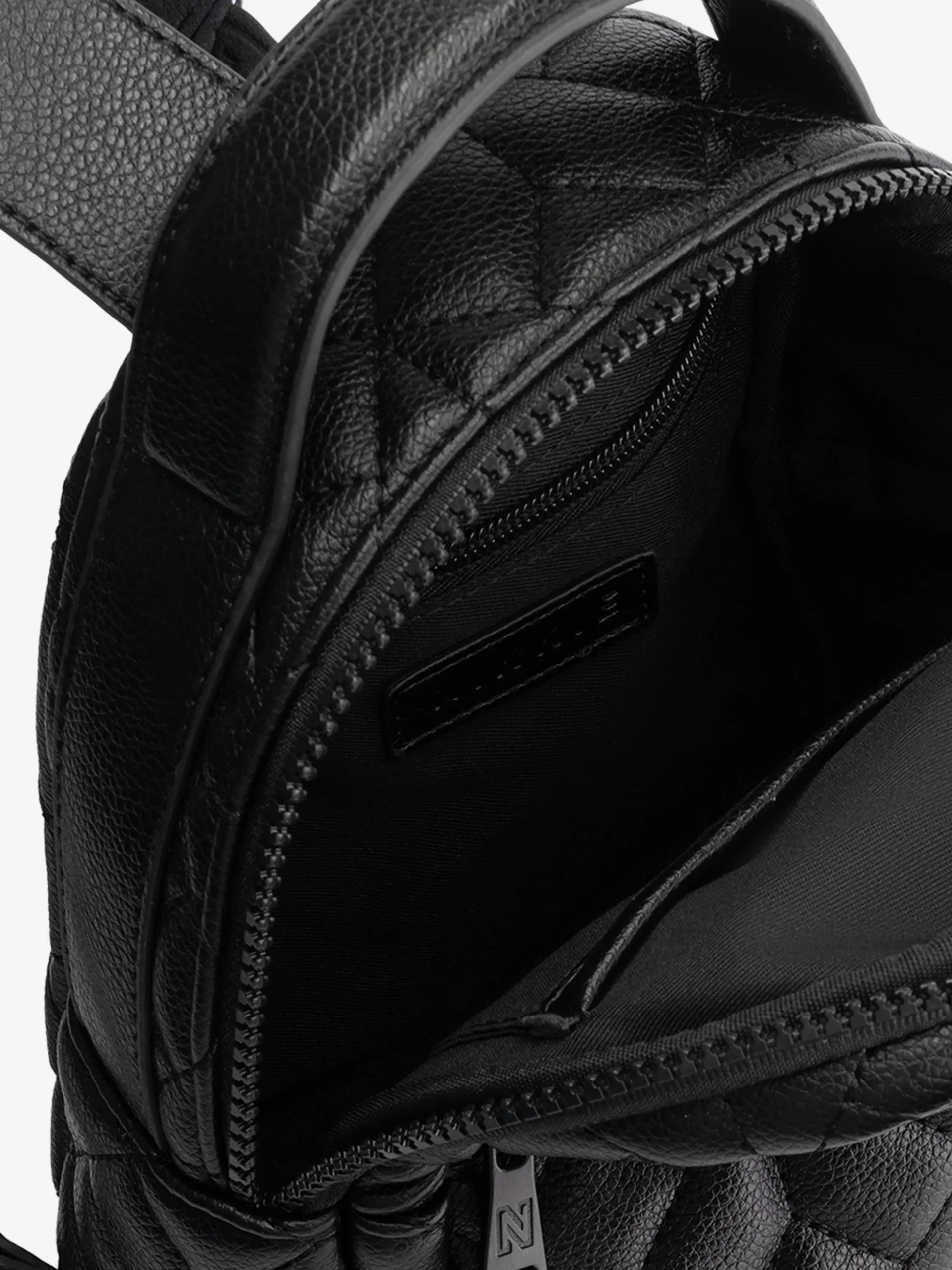 Rugzak met leren look en N-logo