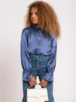 Satijn look blouse