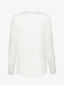 Satijn-look blouse met ruches
