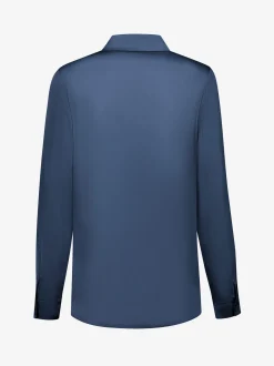 Satijn-look blouse met ruches