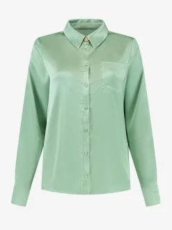Satin look blouse