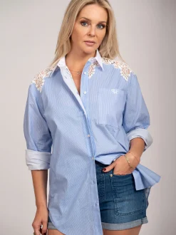 Shirt met embroidery