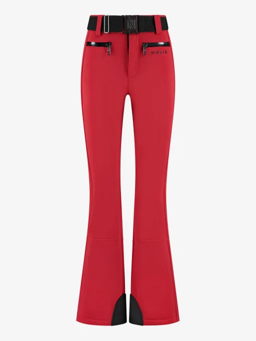 Ski broek met flared pasvorm en verstelbare riem