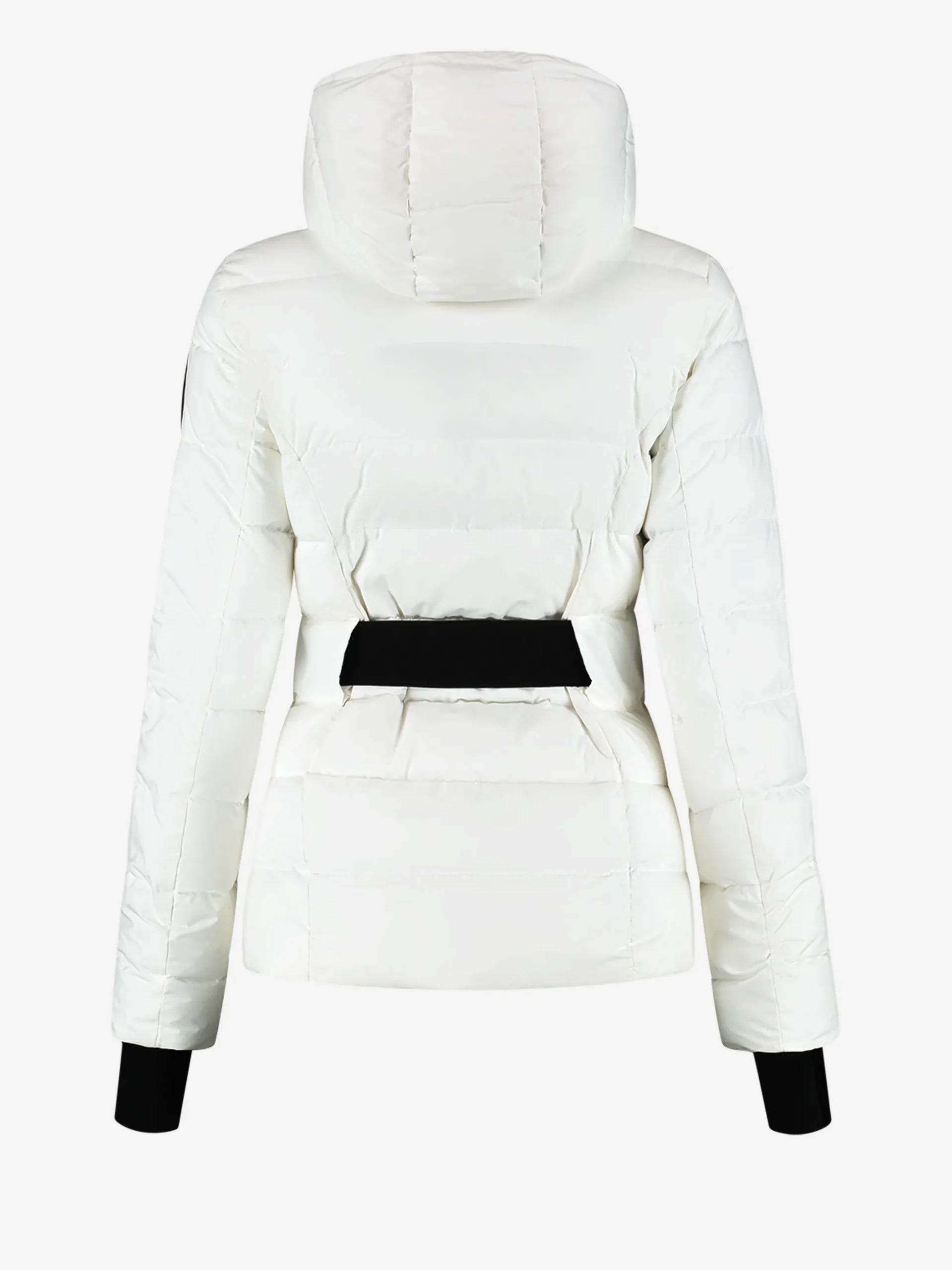 Ski jas met capuchon en elastische riem