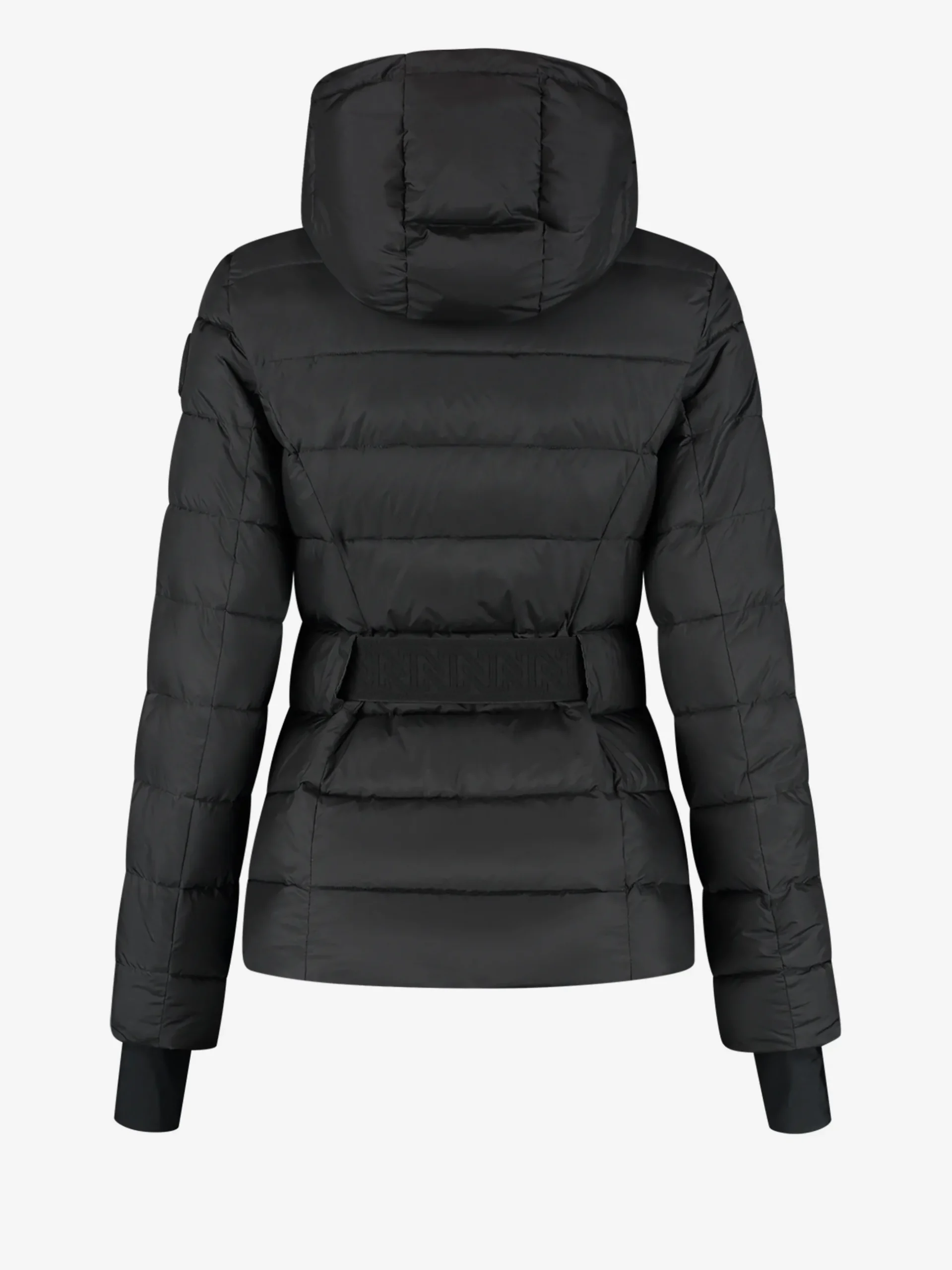 Ski jas met capuchon en elastische riem