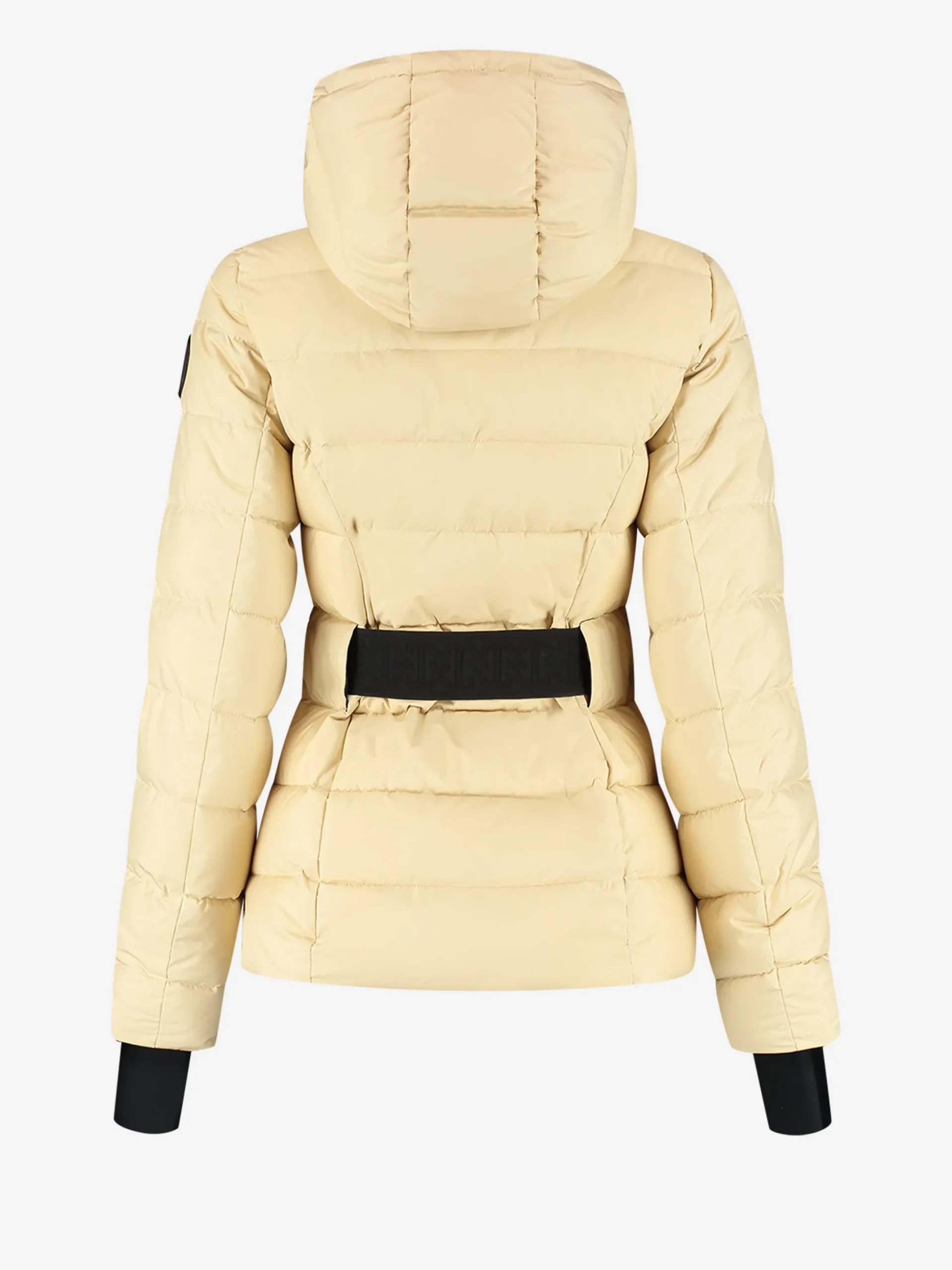 Ski jas met capuchon en elastische riem