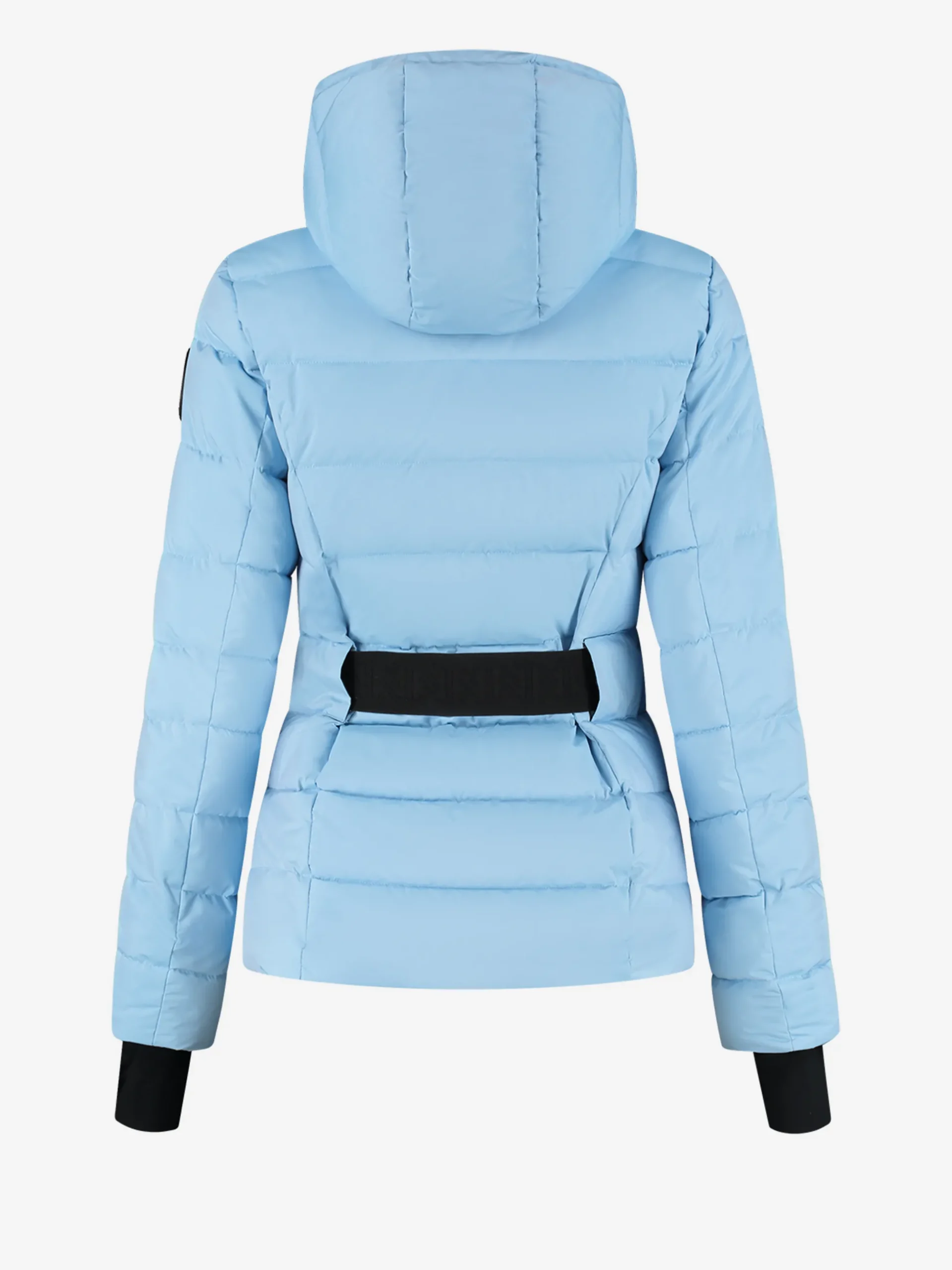 Ski jas met capuchon en elastische riem