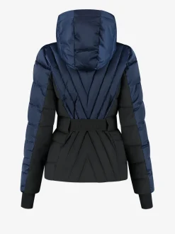 Ski jas met color block en verstelbare riem