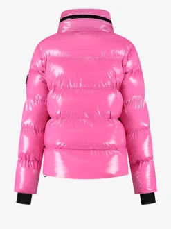 Ski jas met metallic look