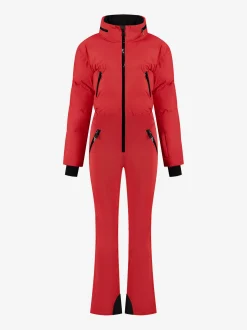Ski jumpsuit met waterdichte bescherming en verstelbare details
