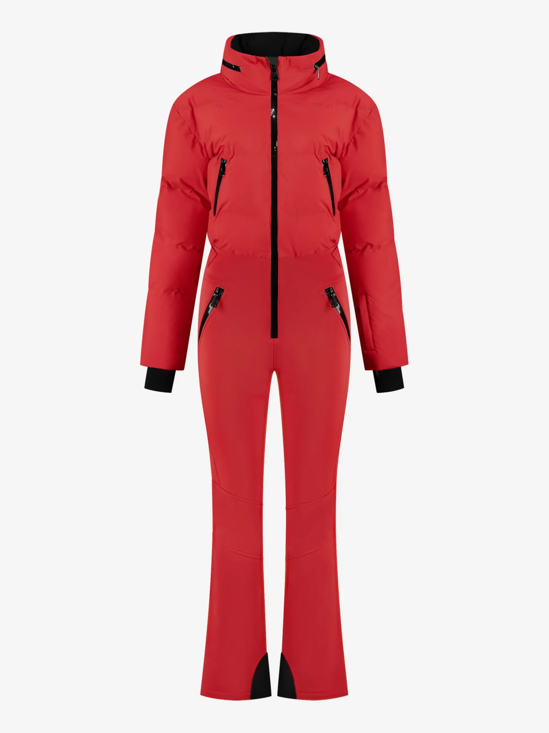 Ski jumpsuit met waterdichte bescherming en verstelbare details
