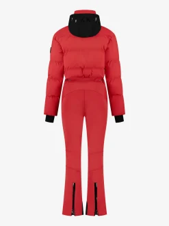 Ski jumpsuit met waterdichte bescherming en verstelbare details