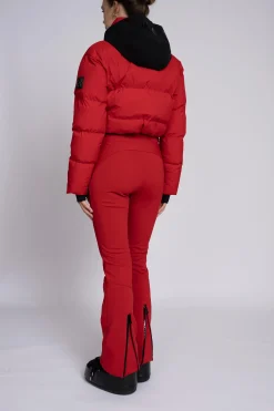 Ski jumpsuit met waterdichte bescherming en verstelbare details