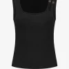 Tanktop met schouder detail